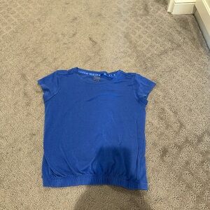 Blue Athleta Girl Short Sleeve Top